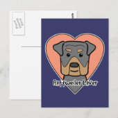 Rottweiler Lover Postkarte (Vorne/Hinten)