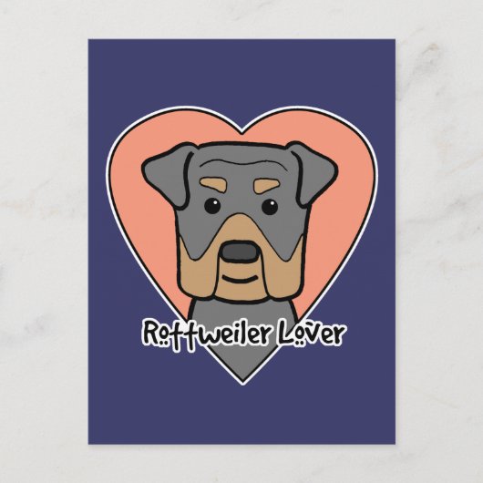 Rottweiler Lover Postkarte (Vorderseite)