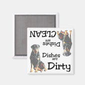 Rottweiler Lovers Dishwasher Magnet (Vorderseite/Rückseite)