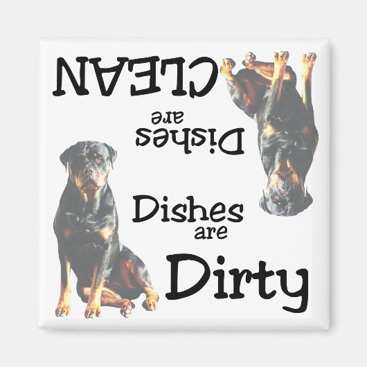 Rottweiler Lovers Dishwasher Magnet (Vorne)