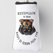 Rottweiler-Loving  Golf Headcover (Rotieren 90)