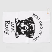 Rottweiler-Loving Golfhandtuch (Horizontal)