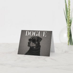 Rottweiler Luxus Mode Hund Danksagungskarte Dankeskarte