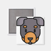 Rottweiler Magnet (Vorderseite/Rückseite)