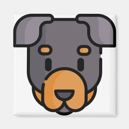 Rottweiler Magnet (Vorne)