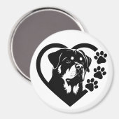 Rottweiler Magnet (Vorderseite/Rückseite)