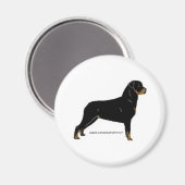 Rottweiler Magnet (Vorderseite/Rückseite)