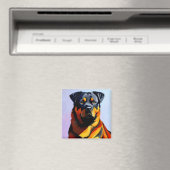 Rottweiler-Malerei Magnet (In Situ (Geschirrspüler))