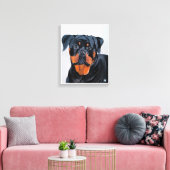 Rottweiler-Malerei von Alfred Fox Leinwanddruck (Insitu (Wohnzimmer))