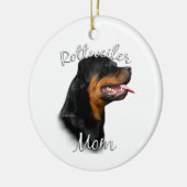 Rottweiler Mama 2 Keramik Ornament (Links)
