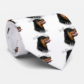 Rottweiler Mama 2 Krawatte (Gerollt)