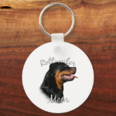 Rottweiler Mama 2 Schlüsselanhänger (Rückseite)