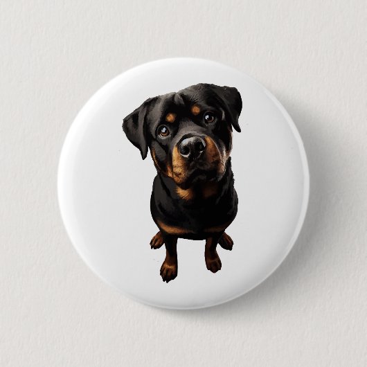Rottweiler Mama Button (Vorderseite)