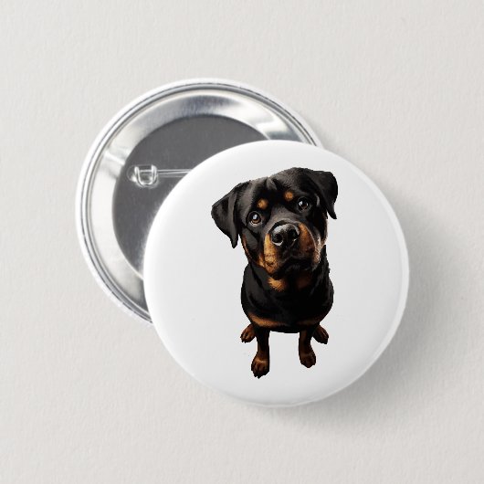 Rottweiler Mama Button (Vorne & Hinten)