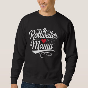 Rottweiler Mama Hund Mama Niedlich Paw Heart Puppy Sweatshirt