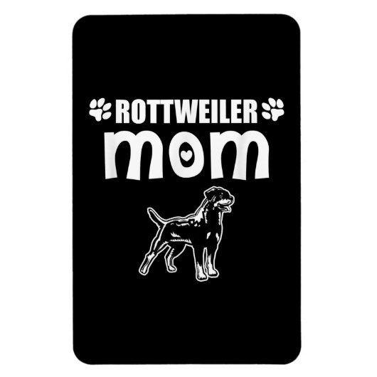 Rottweiler Mama I Dog Mama Eigentümer Geschenk Magnet (Vertikal)