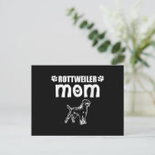 Rottweiler Mama I Dog Mama Eigentümer Geschenk Postkarte (Stehend Vorderseite)