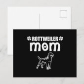 Rottweiler Mama I Dog Mama Eigentümer Geschenk Postkarte (Vorne/Hinten)