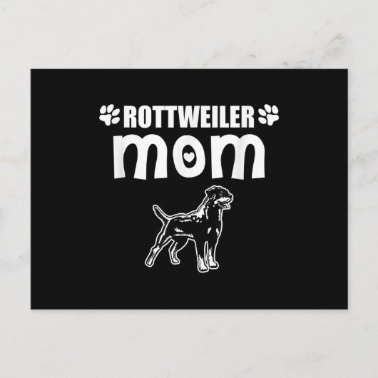 Rottweiler Mama I Dog Mama Eigentümer Geschenk Postkarte (Vorderseite)