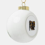 Rottweiler Mama Keramik Kugel-Ornament (Links)