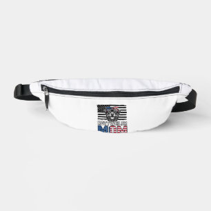 Rottweiler-Mama-patriotisches-vintage-Hunde-Shirt- Bauchtasche