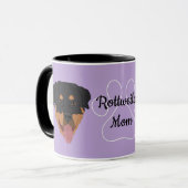 Rottweiler-Mama Tasse (Vorderseite Links)
