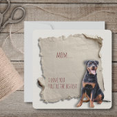 Rottweiler Mama Torten Paper Mütter Day Karte