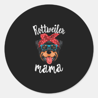 Rottweiler Mama Welpe Mama Mama Liebhaber Geschenk Runder Aufkleber