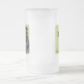 Rottweiler Mattglas Bierglas (Mittel)