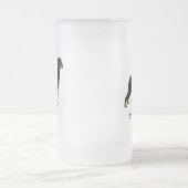 Rottweiler Mattglas Bierglas (Mittel)