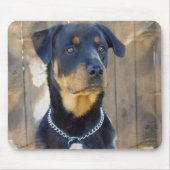 Rottweiler Mausunterlage Mousepad (Vorne)