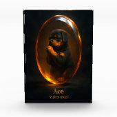 Rottweiler Memorial Photo Block (Vorderseite)