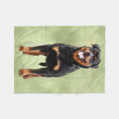 Rottweiler - Metzgerhund Digital Kunst Fleecedecke (Vorderseite (Horizontal))