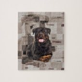 Rottweiler - Metzgerhund Digital Kunst Puzzle (Vertikal)
