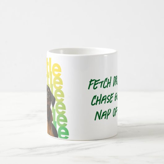 Rottweiler mit einer Spur Anzug Kaffee Tasse (Mittel)