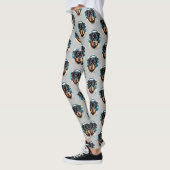 Rottweiler mit Kopfhörern Leggings 4 (Links)