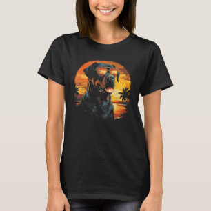 Rottweiler mit Sonnenbrille Funny Retro Vintager H T-Shirt