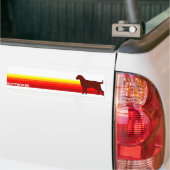 Rottweiler mit Streifen-Autoaufkleber Autoaufkleber (Auf Lkw)