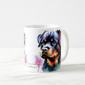 Rottweiler Modern Kaffeetasse (VorderseiteRechts)