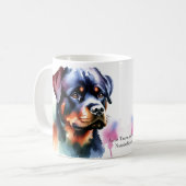 Rottweiler Modern Kaffeetasse (Vorderseite Links)
