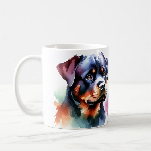 Rottweiler Modern Kaffeetasse (Links)
