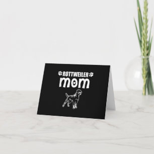 Rottweiler Mom  I Dog Mom Owner Gift Dankeskarte