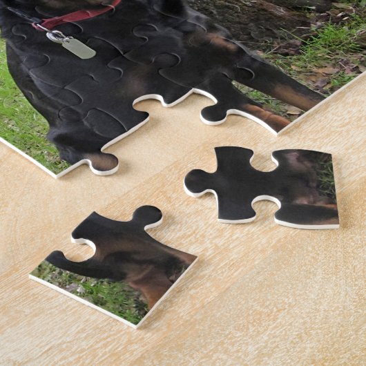 Rottweiler Mutter-und Tochter-Puzzlespiel Puzzle (Seite)