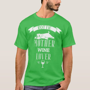Rottweiler Mutter Weinkultur und Erde T-Shirt