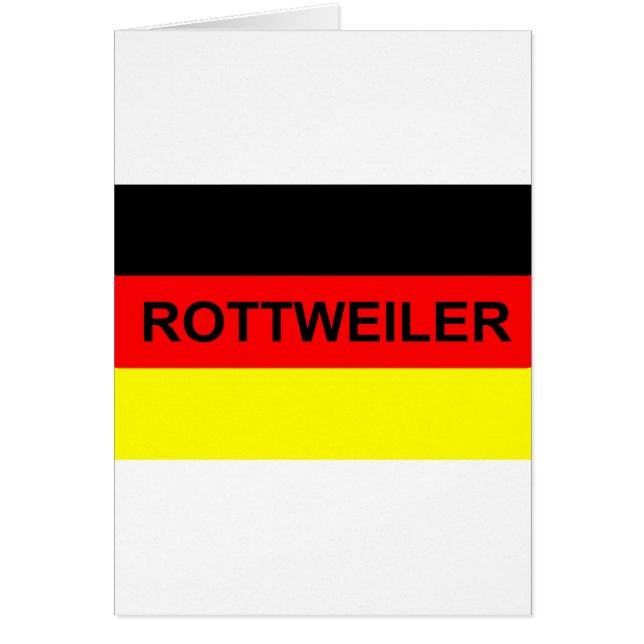 Rottweiler-Name auf der Flagge (Vorne)