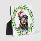 Rottweiler - Name der Personalisierten Monogramm Fotoplatte (Vorderseite)