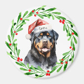 Rottweiler - Name der Personalisierten Monogramm Magnet (Vorne)