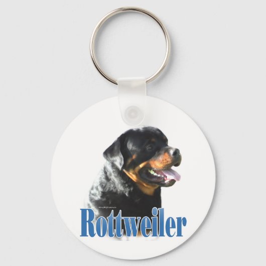 Rottweiler Name Schlüsselanhänger (Vorderseite)
