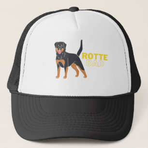 Rottweiler niedlicher und lustiger Hund Truckerkappe