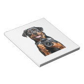 Rottweiler notizblock (angewinkelt)